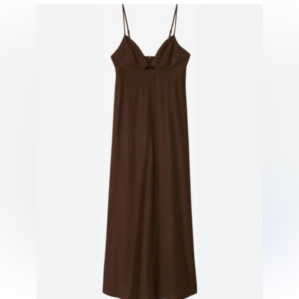 NWT Mango Brown Maxi Dress